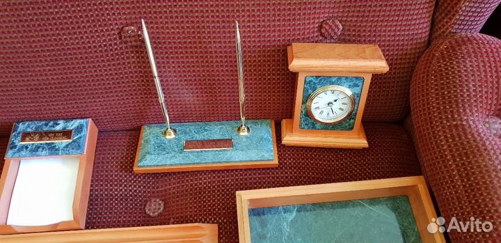 Настольный набор из натурального камня