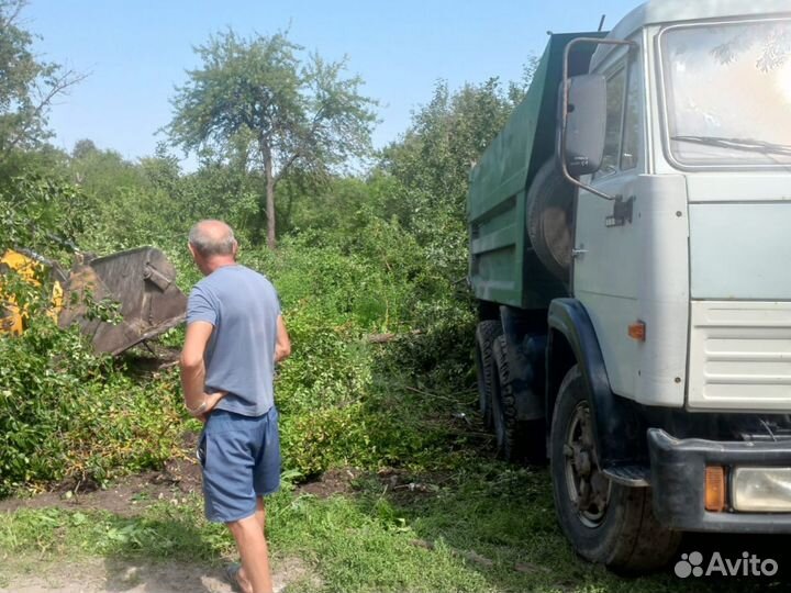 Спил деревьев,расчистка участка