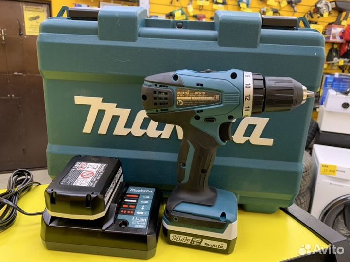 Аккумуляторная дрель-шуруповерт Makita DF347D 14,4