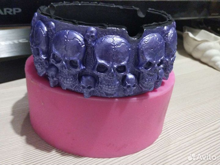 Молд силиконовый для пепельницы черепки