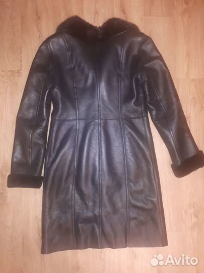 Женская кожаная дубленка