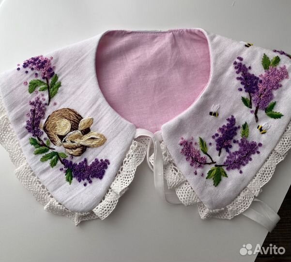 Бант/вышивка/головной убор/ воротник