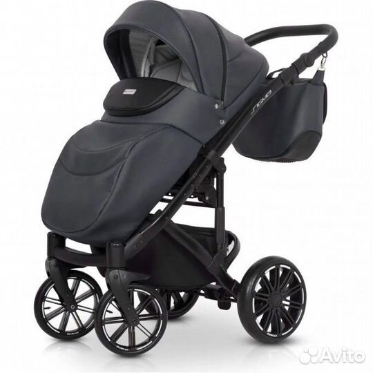 Коляска 2 В 1 riko sigma 01 Antracite (графит)