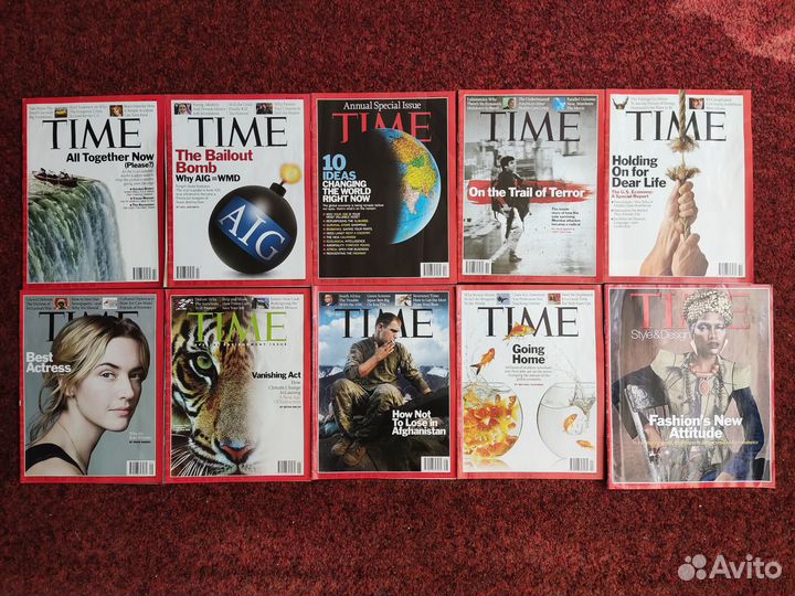 Журналы time 2009(2) США на английском языке 10 шт
