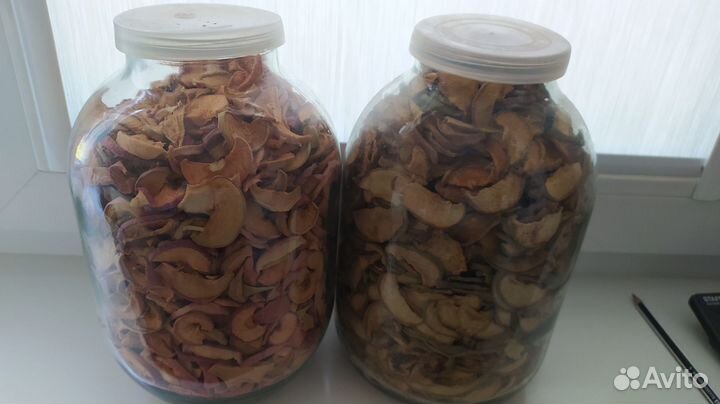 Яблоки и груши сушёные