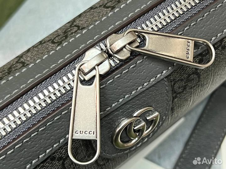 Сумка gucci натуральная кожа мужская