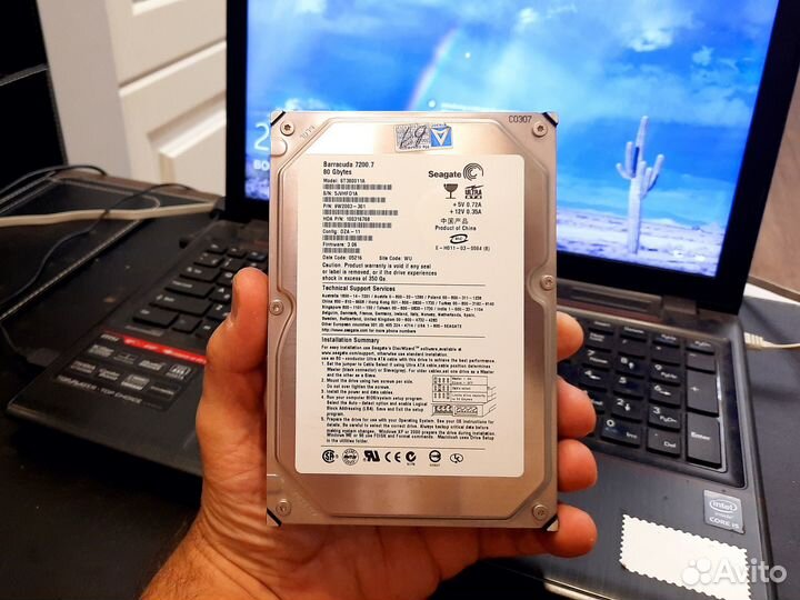 Жёсткий диск 80 гб IDE 3.5''