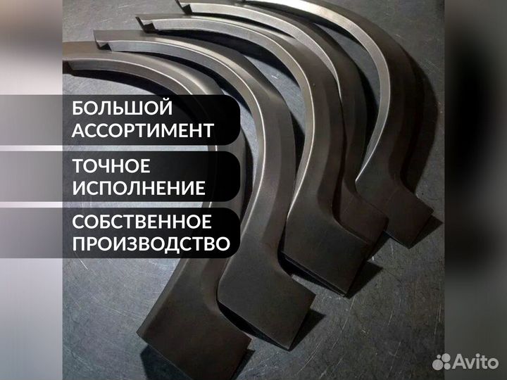 Кузовные арки Chevrolet Aveo 1 рест (T250)