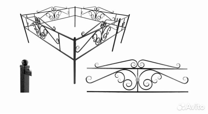 Ограды на кладбище