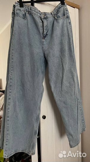 Джинсы широкие трубы