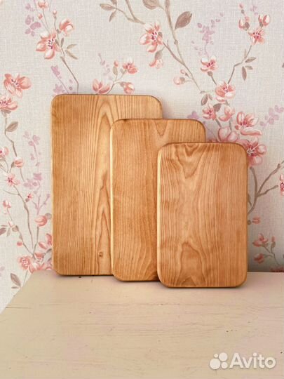 Доска разделочная деревянная большая 20 на 32 см