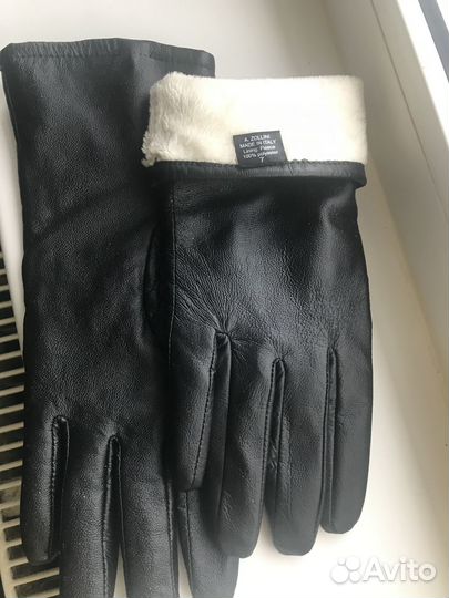 Перчатки женские кожаные