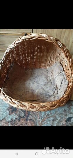 Корзина плетёная для животных