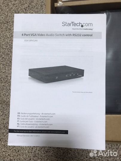 Startech VS410rvgaa VGA коммутатор видео сигналов