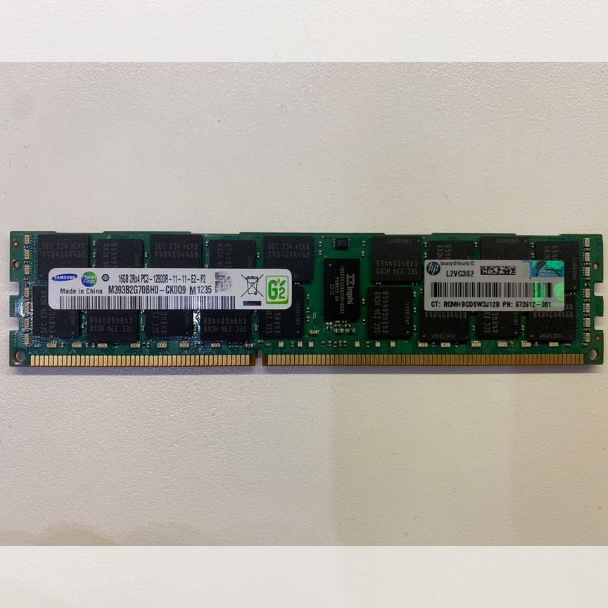 [PC3-12800R-11] Оперативная Память Hp 16gb 2rx4 Pc3-12800r-11