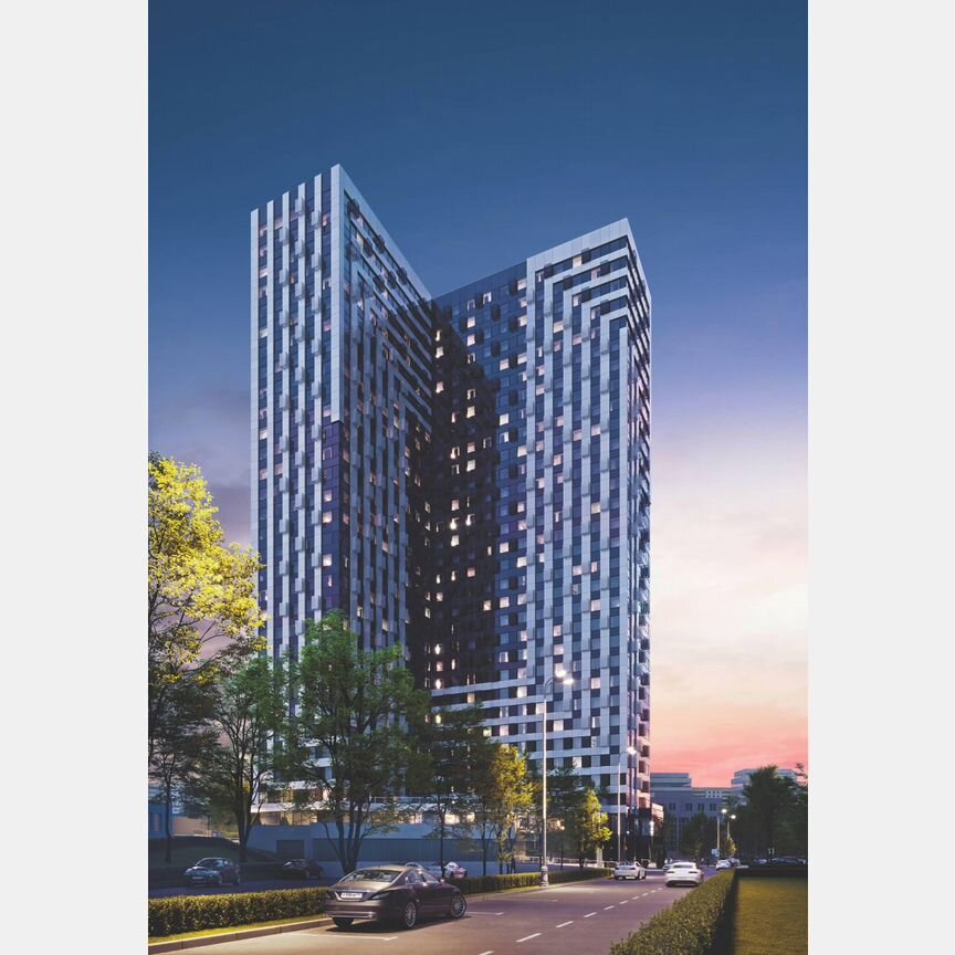 Апартаменты-студия, 28,5 м², 28/30 эт.