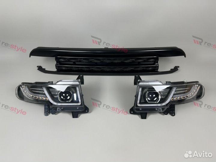 Фары+решетка Toyota FJ Cruiser Vland U2808