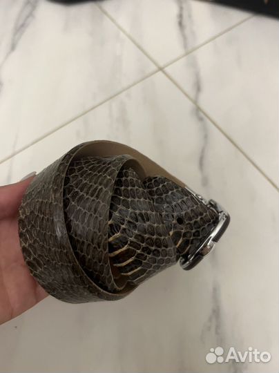 Ремень из кожи питона