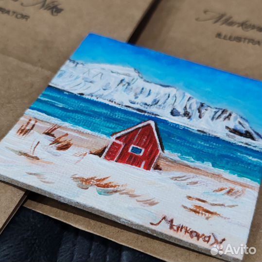 Магниты сувенирные северное сияние