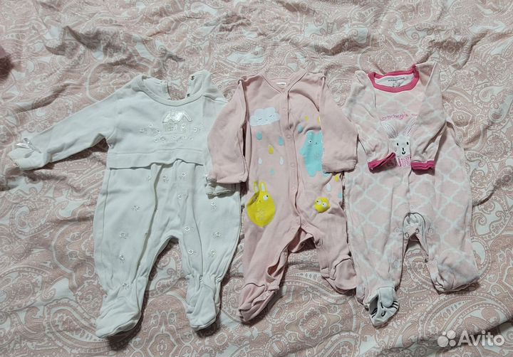 Пакет вещей на девочку до 3 месяцев