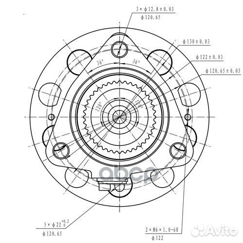 Ступица передняя перед лев Z89431R Zikmar