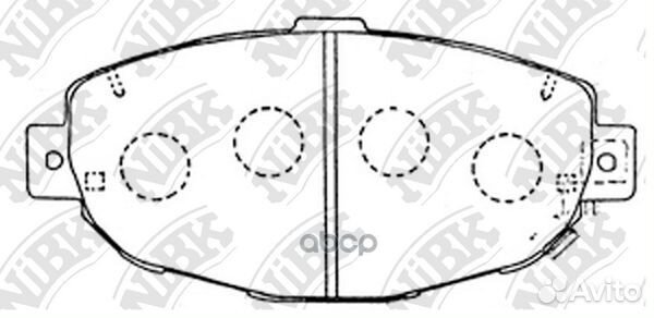 Колодки тормозные дисковые передние NiBK PN1231