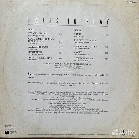 Paul McCartney - press TO play