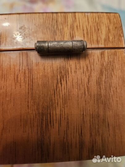 Шкатулка деревянная СССР с мишкой