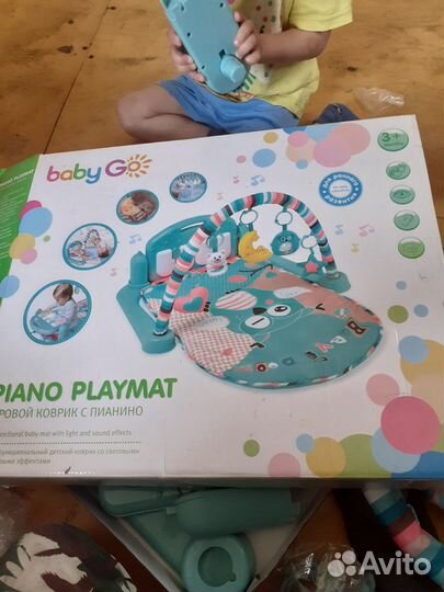 Детский игровой коврик с пианино