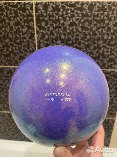 Мяч pastorelli 16см glitter
