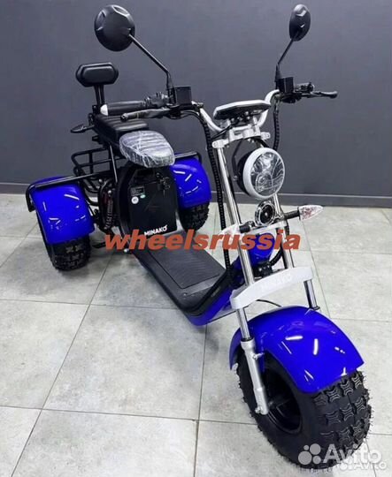 Электросамокат Minako REX Синий 48V 40Ah 240W