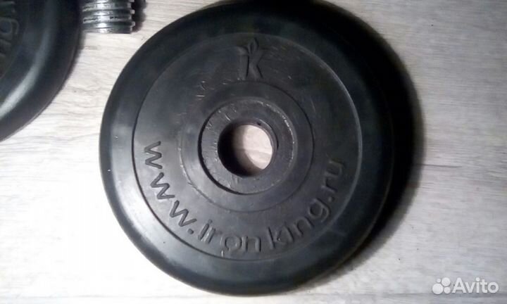 Гантели обрезиненные наборные по 13,4 кг