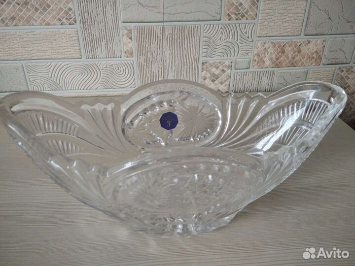 Ваза для фруктов хрусталь СССР