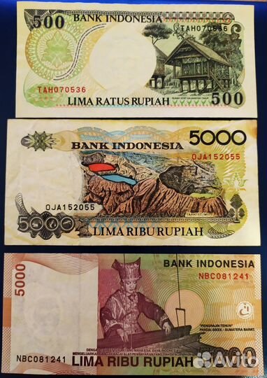 Банкноты Индонезии 1992-2022
