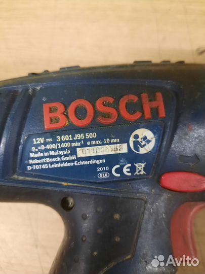 Редуктор с патроном, кнопка Bosch gsr12v