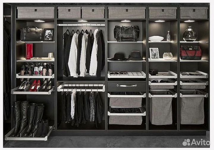 Гардеробная по вашим размерам на заказ