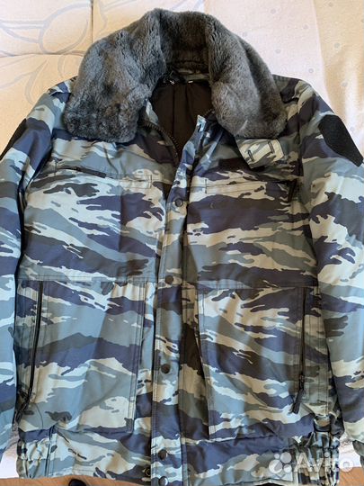 Бушлат и ватные штаны полиция