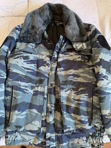 Бушлат и ватные штаны полиция