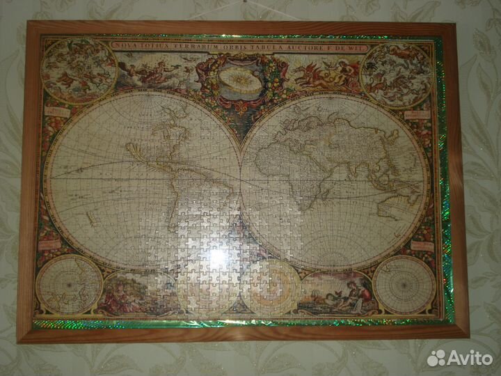 Пазл земной шар