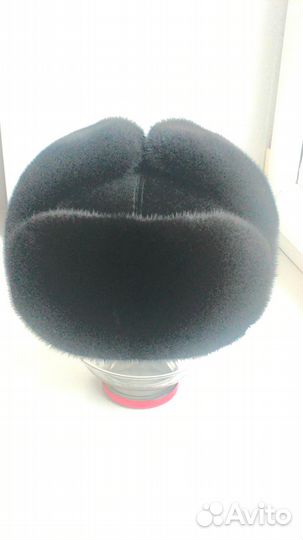 Шапка ушанка современная норка замша размер 56 -58