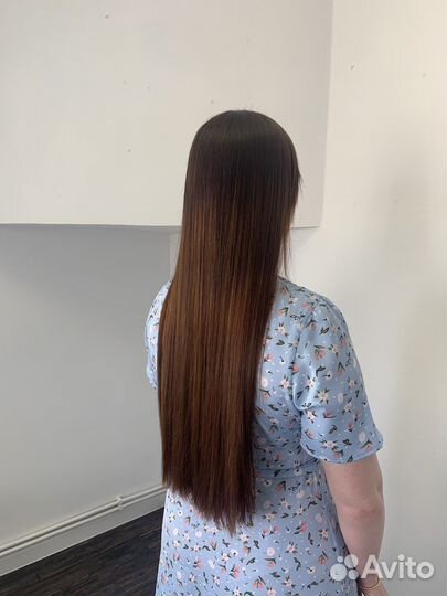 Кератиновое выпрямление/реканструкция волос
