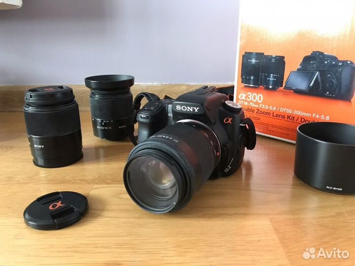 Sony A300 + 3 объектива + CF + сумка