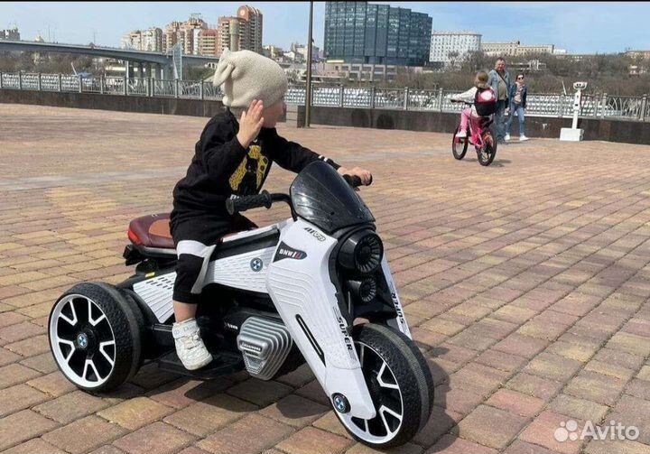 Детский электро мотоцикл на аккумуляторе