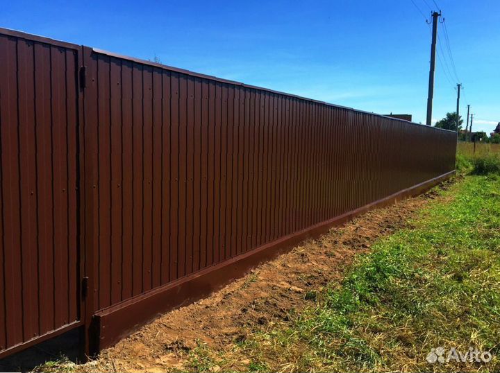 Забор из профнастила