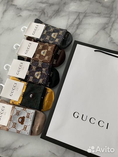 Носки женские gucci набор из 5 пар