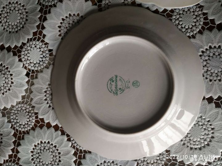 Тарелки десертные фарфор Коростень СССР