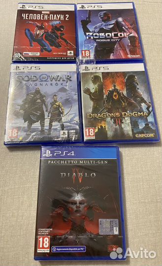 Игры Авито Доставкой (Новые, пс5)