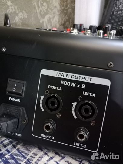 Активный микшерный пульт. yamaha новый 2/450вт