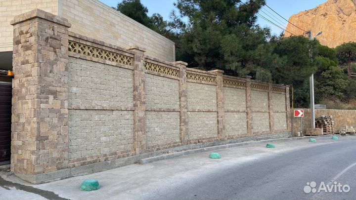 Забор из блока камня Патио