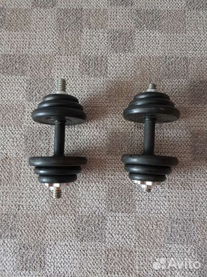 Гантели разборные обрезиненные 10 кг